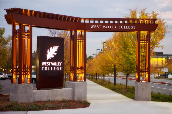 West Valley College entrance sign